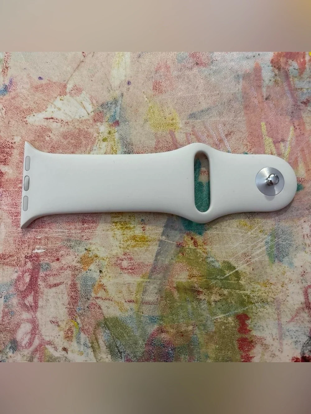Off-White Silicone Apple Watch Band - 40mm